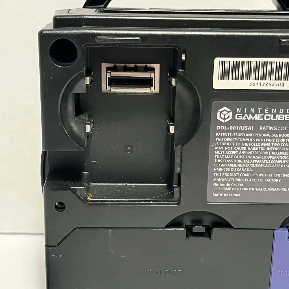 Nintendo GameCube DOL-001 Black Console Turn on Won’t Read Discs